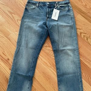 Frame slouch straight leg jeans